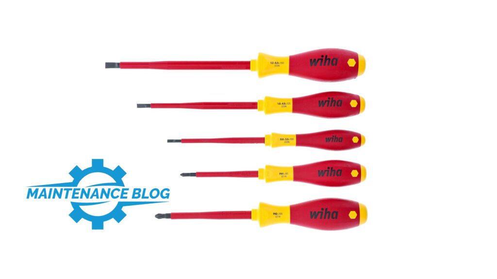 Wiha 32084 Slotted and Phillips Insulated Screwdriver Set 5-Piece