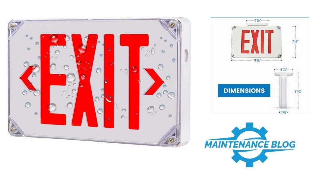 Ciata Wet Location LED Emergency Exit Sign