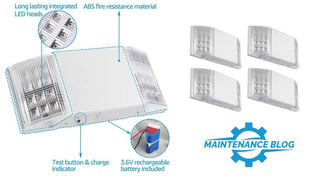 Torchstar LED Emergency Light Fixture